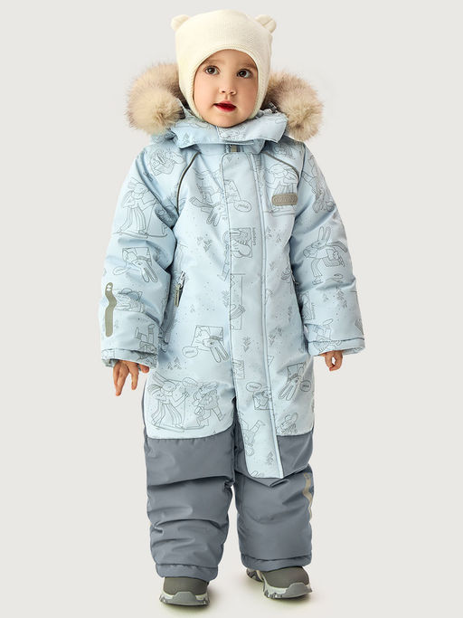 Комбинезон 8з0626 лед/светло-серый