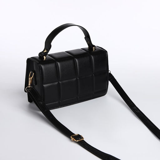 Сумка с клапаном, с кошельком, цвет черный 20*12*7 см - Nazamok фото 5