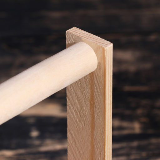 Переноска для 6 бутылок с деревянной ручкой, 28х19х25см, натуральная - Дарим красиво фото 3