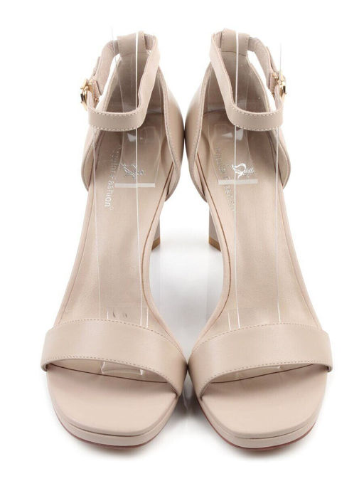 08-A78F-620E BEIGE Босоножки женские (натуральная кожа)