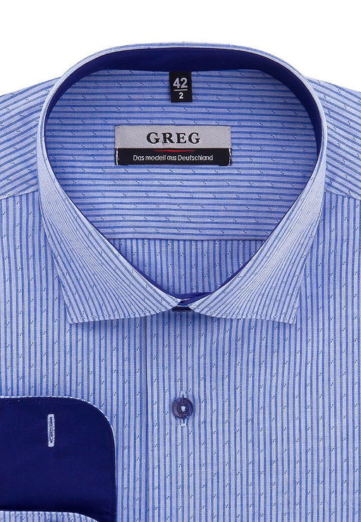 Сорочка мужская длинный рукав GREG 221/199/777/Z/1