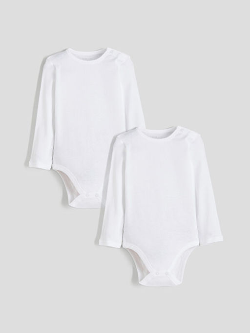 Bisiklet Yaka Erkek Bebek ??t??tl? Bodysuit 2li