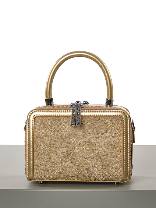 LACCOMA сумка F2065-4-светло золотистый натуральная кожа фото 4