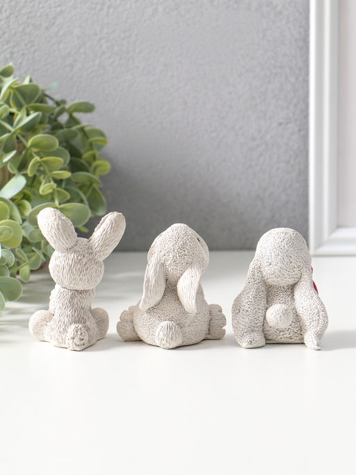 Набор фигурок 3 шт. Весёлые кролики, 6?5 см