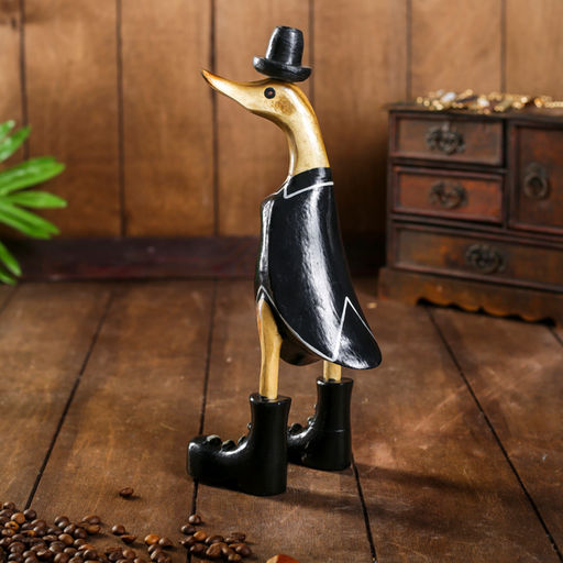 Сувенир «Утка во фраке», 13×9×29 см, дерево