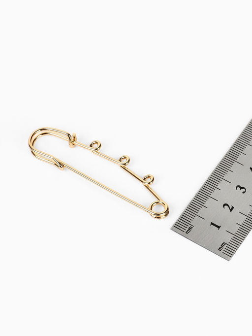 Булавка для подвесок PO-065 №04, (набор 2 шт.) 65?5 мм, цвет золото