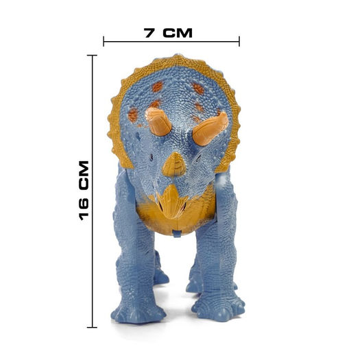 Динозавр радиоуправляемый Трицератопс, световые и звуковые эффекты, работает от батареек - Simaland фото 3