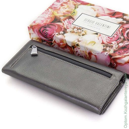 Большой женский кожаный кошелек Sergio Valentini СВ 8118-035 фото 4