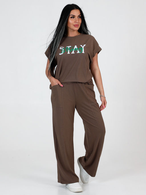 СК-2312 ЖЕНСКИЙ СПОРТИВНЫЙ КОСТЮМ (Кофе) - А-дина фото 3