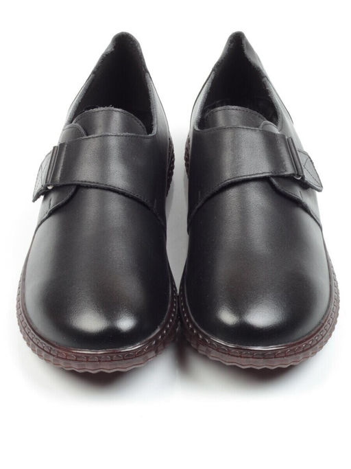 5909 BLACK Полуботинки женские (натуральная кожа)