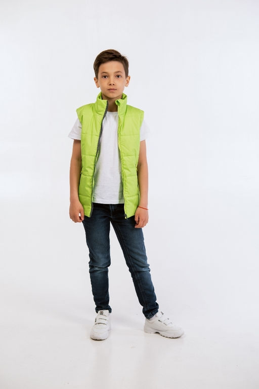 Жилет для мальчика "Смайл" салатовый