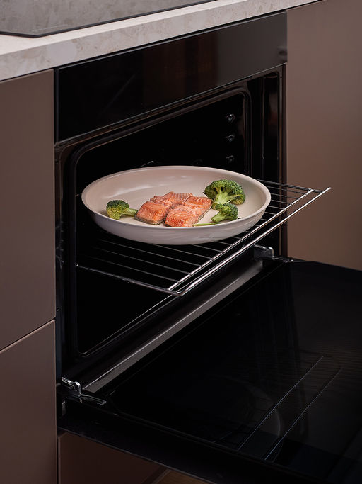 Набор посуды для приготовления со съемной ручкой smart ceramic, 7 предметов, цвета топленого молокатермо