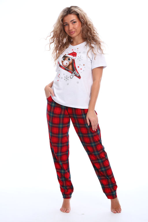 Пижама женская новогодняя Лошадка