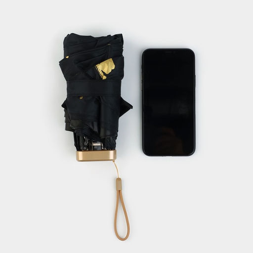 Зонт женский механический, 6 спиц, чёрный