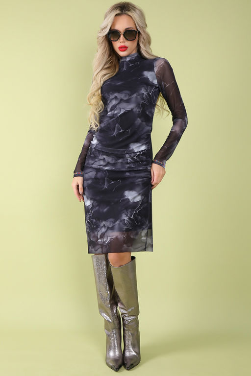 Платье Дольче Вита (серый) - Эльза фото 3