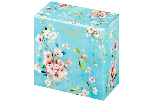 Розетка д/варенья 2 пр. 9,5*9,5*3 см 120 мл Яблоневый цвет на голубом NEW BONE CHINA - Elan gallery фото 9