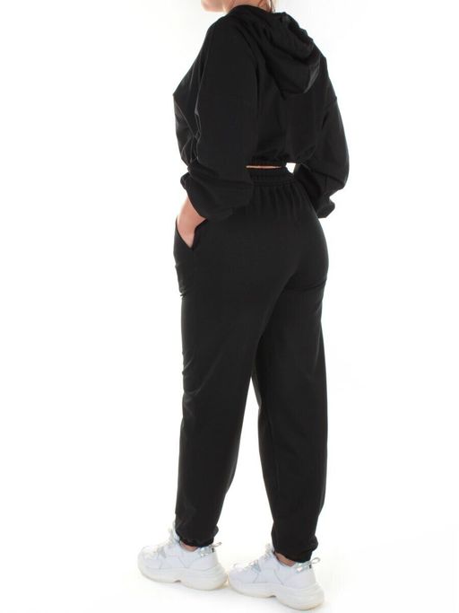 303-1 BLACK Спортивный костюм женский (100% хлопок) - Fashion фото 8