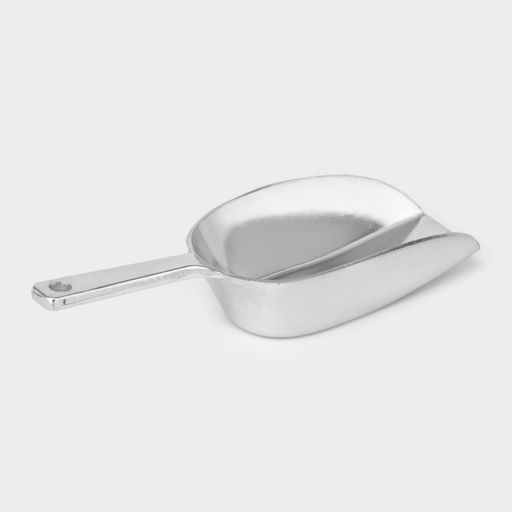 Совок для сыпучих продуктов, длина 14.5 см, алюминий, серебристый