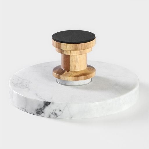 Подставка для торта Magistro Forest dream, d=20.5 см, акация, мрамор  фото 4