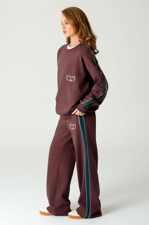 Арт. 2-543 Костюм женский с брюками 44-50 (4 шт) Цвет:коричневый - Калинка фото 12