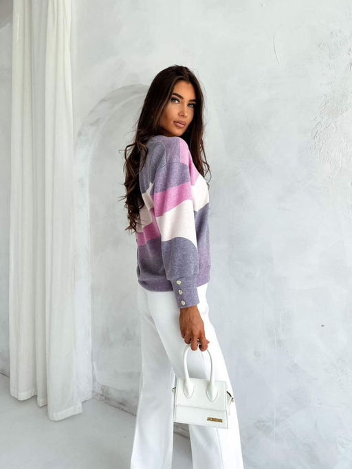 Джемпер Nika.PL Emi-15 сиреневый  фото 3