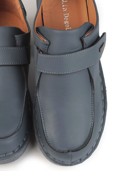 01-7581-3 BLUE Ботинки демисезонные женские (натуральная кожа) - Фабричный китай фото 7