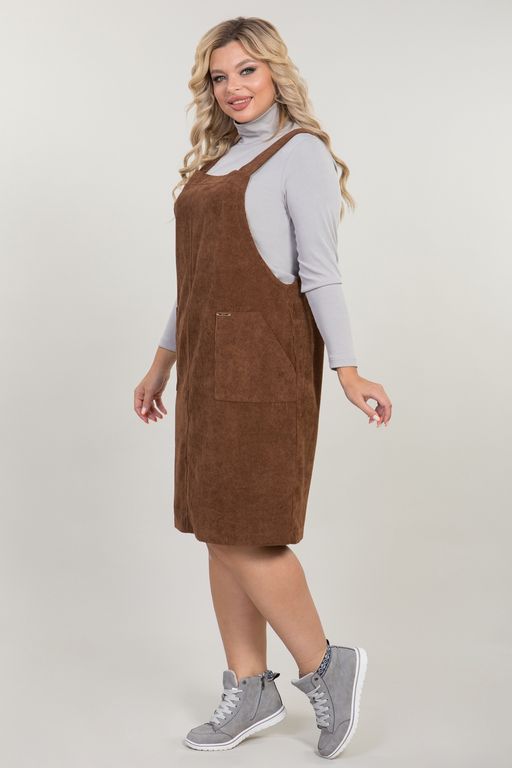 Сарафан 1040 коричневый - Novita фото 4