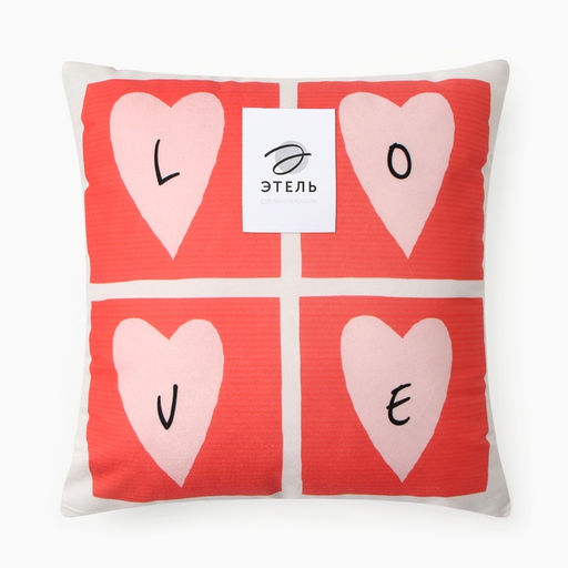Подушка декоративная Этель Love, 40?40 см, велюр  фото 2