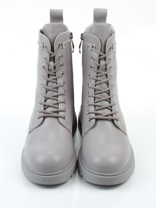 04-PAT178-2Z GRAY Ботинки зимние женские (натуральная кожа, 100% шерсть)