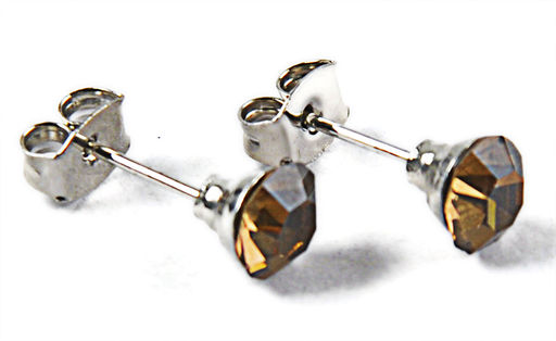 Серьги-гвозди PR1104 рыжий - Mini maxi фото 11