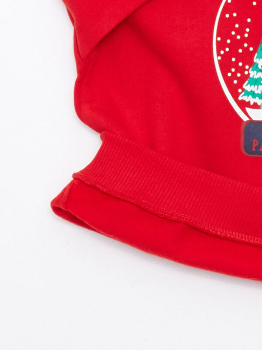 Bisiklet Yaka Uzun Kollu Y?lba?? Temal? Erkek Bebek Sweatshirt - Waikiki фото 2